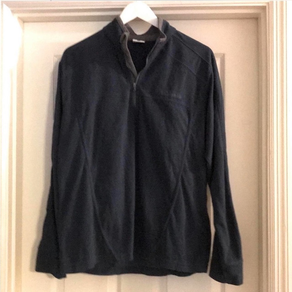 Columbia Men's Navy and Gray Zip Up Fleece